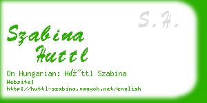 szabina huttl business card